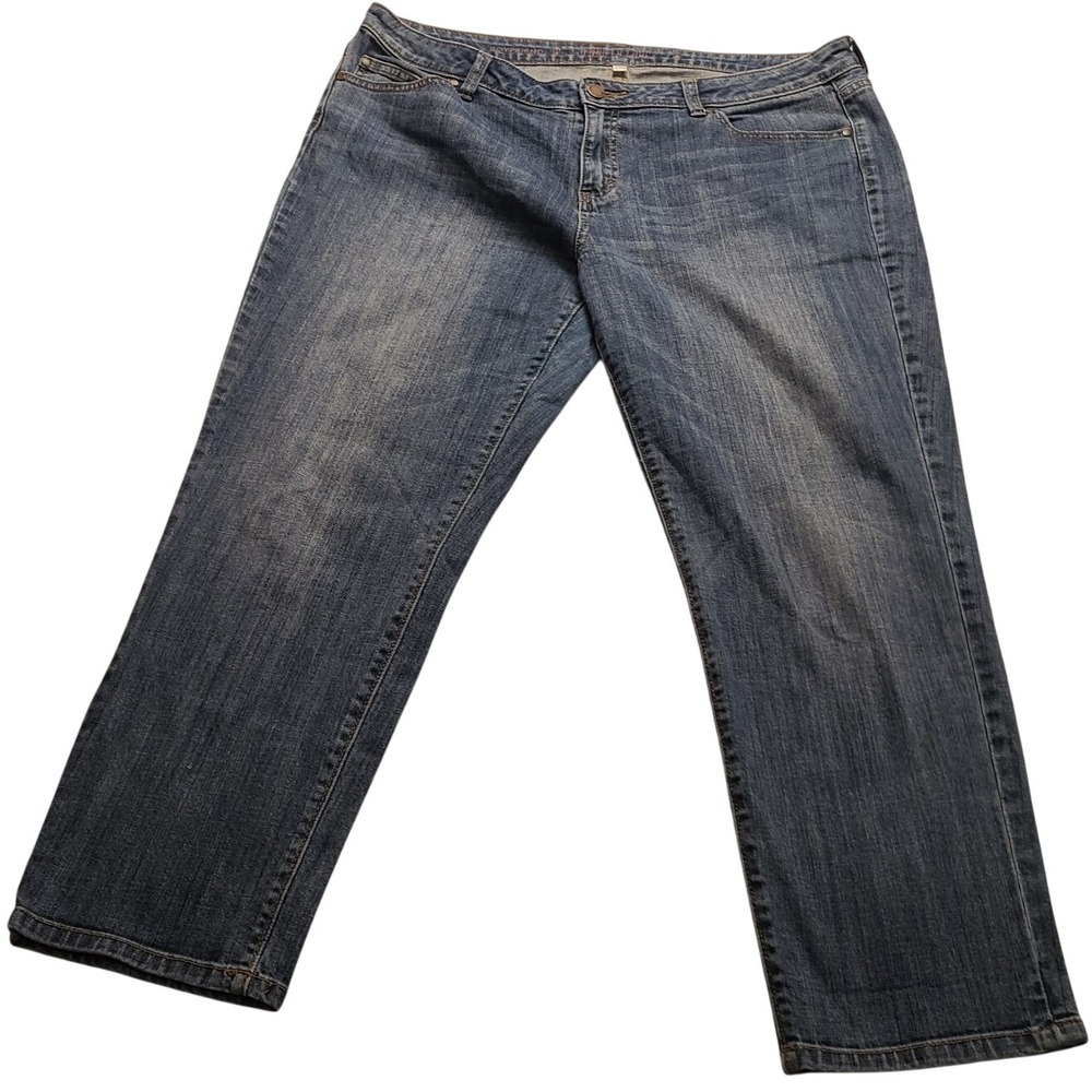Jennifer Lopez Jeans Women's Boyfriend Relaxed Fit Blue Denim Size 14 Casual